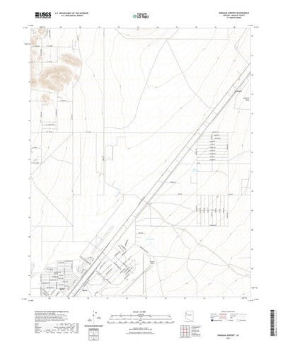 United States Geological Survey Kingman Airport, AZ (2021, 24000-Scale) digital map