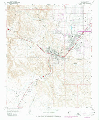 United States Geological Survey Kingman, AZ (1967, 24000-Scale) digital map