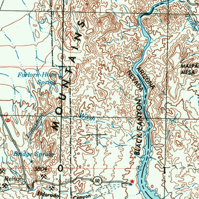 United States Geological Survey Kingman, AZ-CA-NV (1954, 250000-Scale) digital map