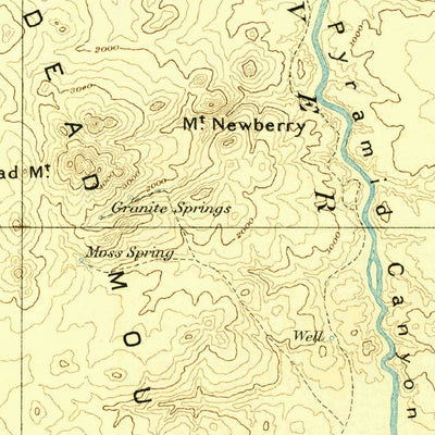 United States Geological Survey Kingman E, AZ-NV-CA (1892, 250000-Scale) digital map