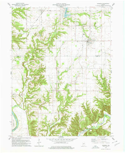 United States Geological Survey Kingman, IN (1978, 24000-Scale) digital map