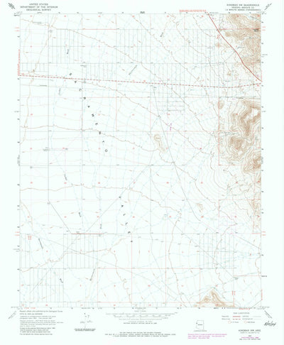 United States Geological Survey Kingman NW, AZ (1967, 24000-Scale) digital map