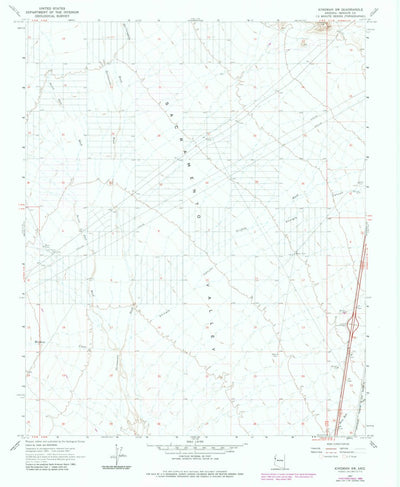 United States Geological Survey Kingman SW, AZ (1967, 24000-Scale) digital map