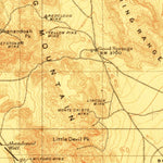 United States Geological Survey Kingman W, CA-NV (1912, 250000-Scale) digital map