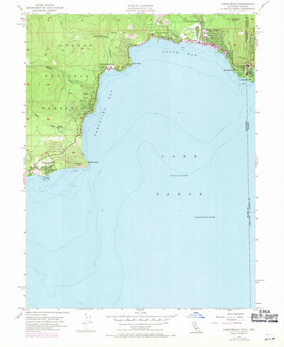 United States Geological Survey Kings Beach, CA-NV (1955, 24000-Scale) digital map