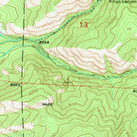 United States Geological Survey Kings Canyon, CO-WY (1950, 24000-Scale) digital map
