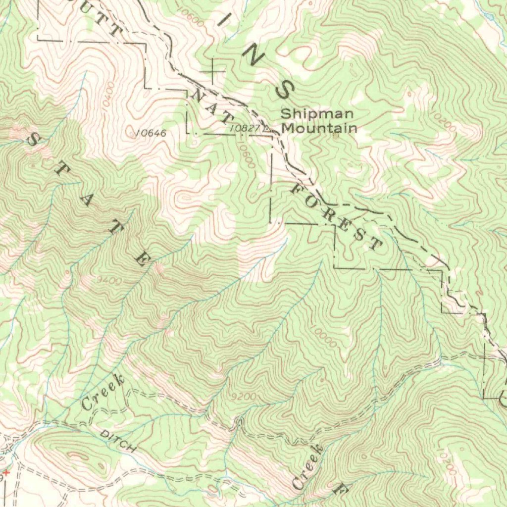 Kings Canyon, CO-WY (1955, 62500-Scale) Map by United States Geological ...