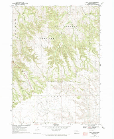 United States Geological Survey Kings Canyon, NE (1970, 24000-Scale) digital map