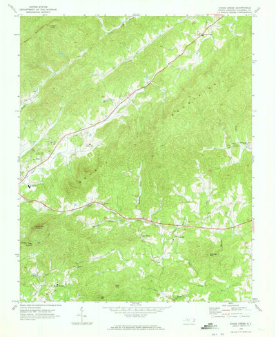 United States Geological Survey Kings Creek, NC (1970, 24000-Scale) digital map