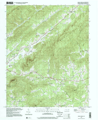 United States Geological Survey Kings Creek, NC (1997, 24000-Scale) digital map