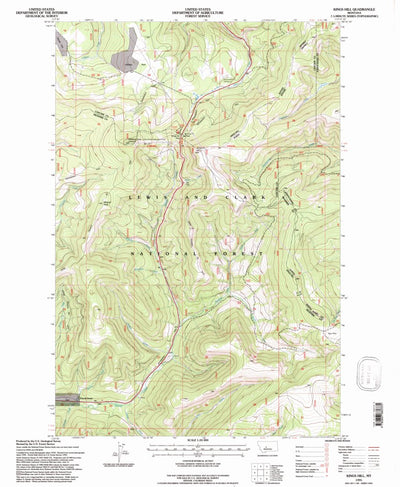 United States Geological Survey Kings Hill, MT (1995, 24000-Scale) digital map