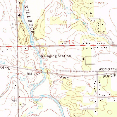 United States Geological Survey Kings, IL (1971, 24000-Scale) digital map