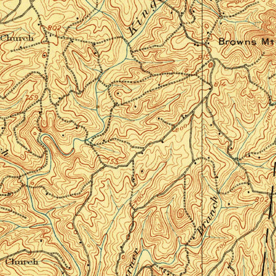 United States Geological Survey Kings Mountain, NC-SC (1908, 62500-Scale) digital map
