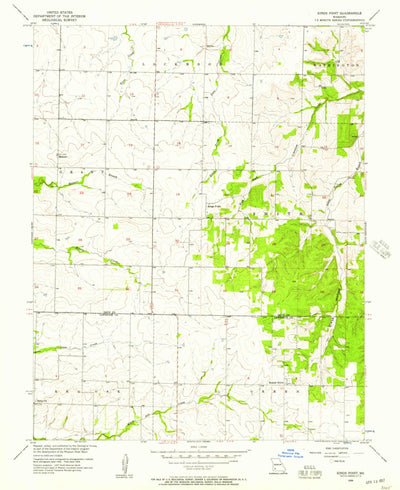 United States Geological Survey Kings Point, MO (1956, 24000-Scale) digital map