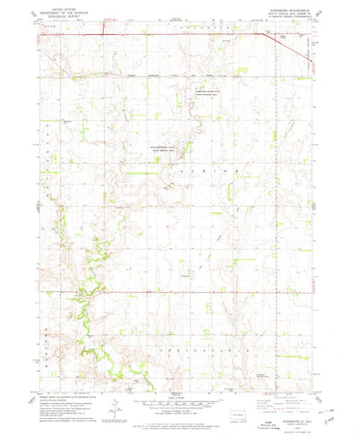 United States Geological Survey Kingsburg, SD (1978, 24000-Scale) digital map