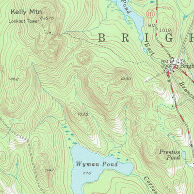United States Geological Survey Kingsbury, ME (1948, 62500-Scale) digital map