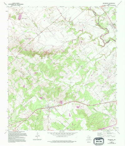 United States Geological Survey Kingsbury, TX (1964, 24000-Scale) digital map