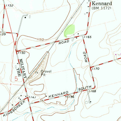 United States Geological Survey Kingscreek, OH (1961, 24000-Scale) digital map