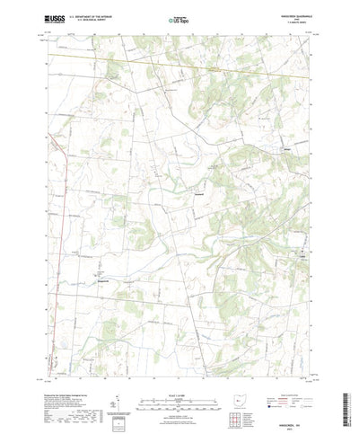 United States Geological Survey Kingscreek, OH (2023, 24000-Scale) digital map