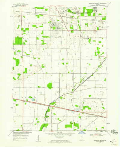 United States Geological Survey Kingsford Heights, IN (1958, 24000-Scale) digital map