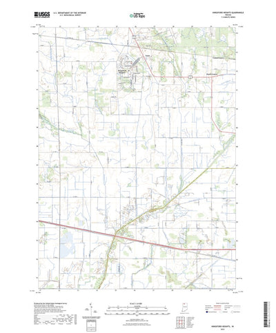 United States Geological Survey Kingsford Heights, IN (2022, 24000-Scale) digital map
