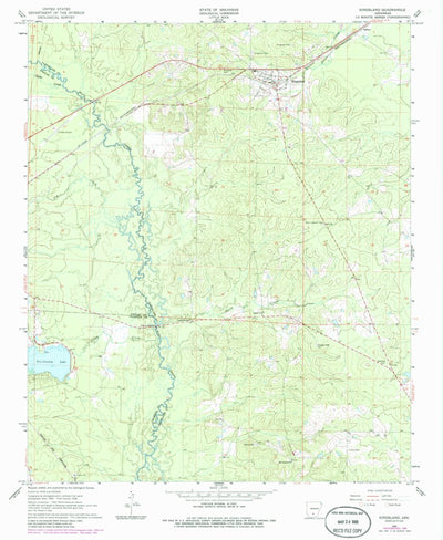 United States Geological Survey Kingsland, AR (1966, 24000-Scale) digital map