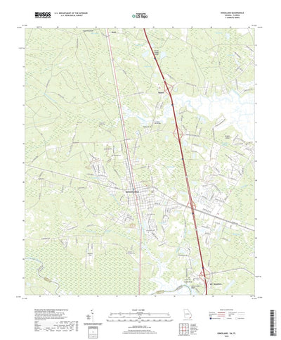 United States Geological Survey Kingsland, GA (2020, 24000-Scale) digital map