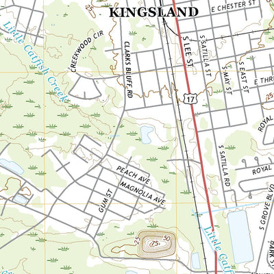 United States Geological Survey Kingsland, GA (2020, 24000-Scale) digital map