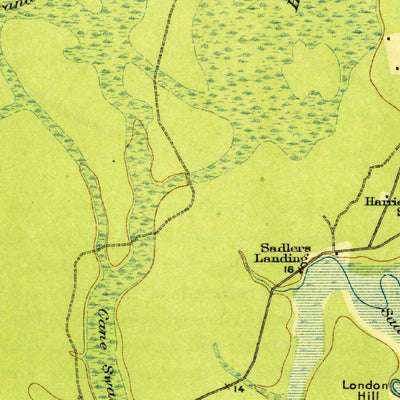 United States Geological Survey Kingsland, GA-FL (1918, 62500-Scale) digital map