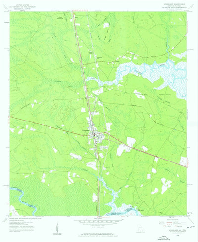 United States Geological Survey Kingsland, GA-FL (1958, 24000-Scale) digital map