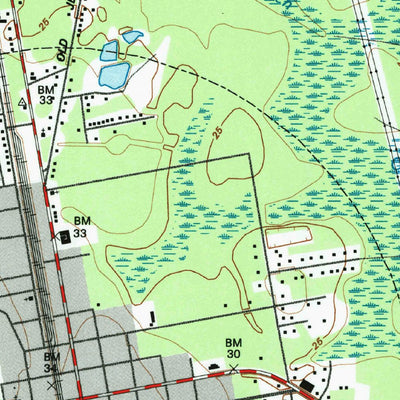 United States Geological Survey Kingsland, GA-FL (1993, 24000-Scale) digital map