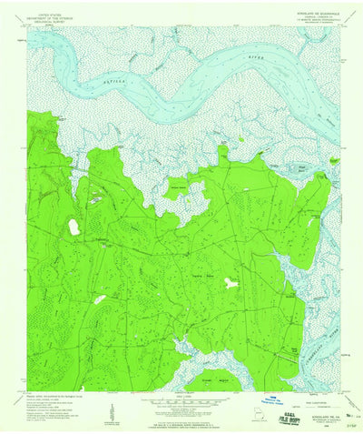 United States Geological Survey Kingsland NE, GA (1958, 24000-Scale) digital map