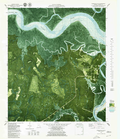 United States Geological Survey Kingsland NE, GA (1979, 24000-Scale) digital map