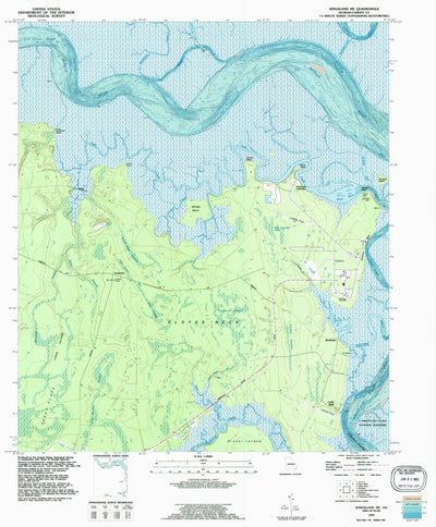 United States Geological Survey Kingsland NE, GA (1993, 24000-Scale) digital map