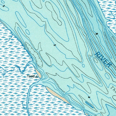 United States Geological Survey Kingsland NE, GA (1993, 24000-Scale) digital map