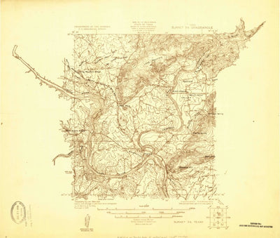 United States Geological Survey Kingsland, TX (1925, 48000-Scale) digital map