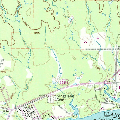 United States Geological Survey Kingsland, TX (1967, 24000-Scale) digital map