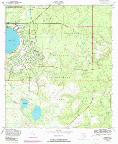 United States Geological Survey Kingsley, FL (1949, 24000-Scale) digital map