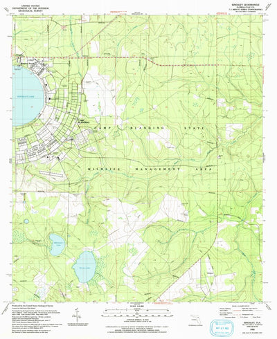 United States Geological Survey Kingsley, FL (1992, 24000-Scale) digital map