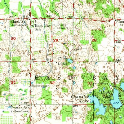 United States Geological Survey Kingsley, MI (1956, 62500-Scale) digital map