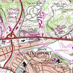 United States Geological Survey Kingsport, TN-VA (1959, 24000-Scale) digital map