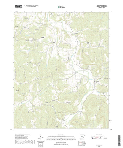 United States Geological Survey Kingston, AR (2020, 24000-Scale) digital map