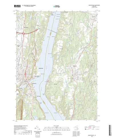 United States Geological Survey Kingston East, NY (2023, 24000-Scale) digital map