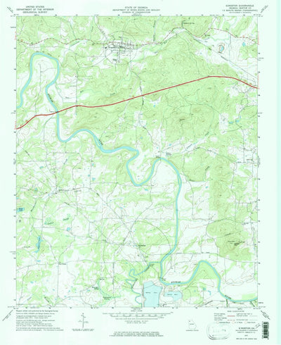 United States Geological Survey Kingston, GA (1972, 24000-Scale) digital map