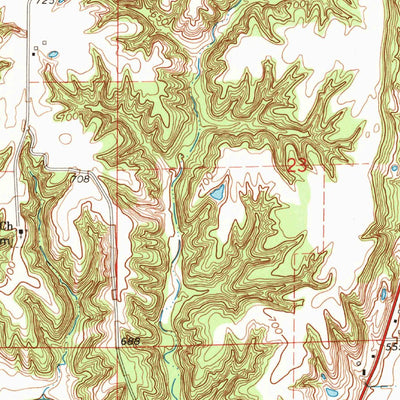 United States Geological Survey Kingston, IA-IL (1964, 24000-Scale) digital map