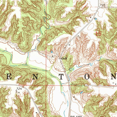 United States Geological Survey Kingston, IA-IL (1964, 24000-Scale) digital map