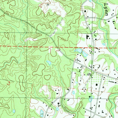 United States Geological Survey Kingston, MS (1988, 24000-Scale) digital map