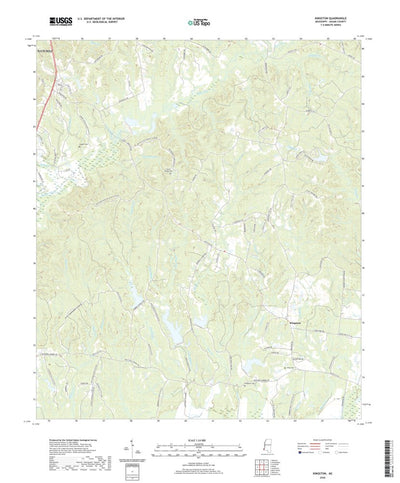 United States Geological Survey Kingston, MS (2020, 24000-Scale) digital map