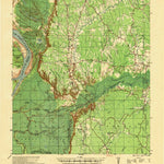 United States Geological Survey Kingston, MS-LA (1939, 62500-Scale) digital map