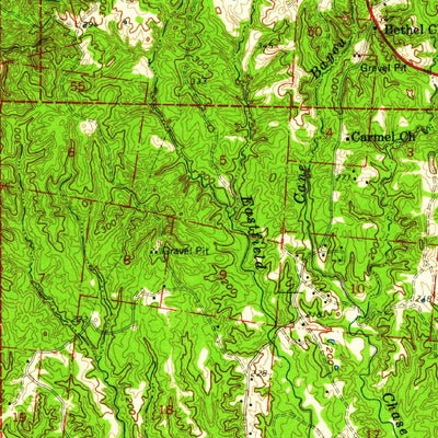 United States Geological Survey Kingston, MS-LA (1958, 62500-Scale) digital map